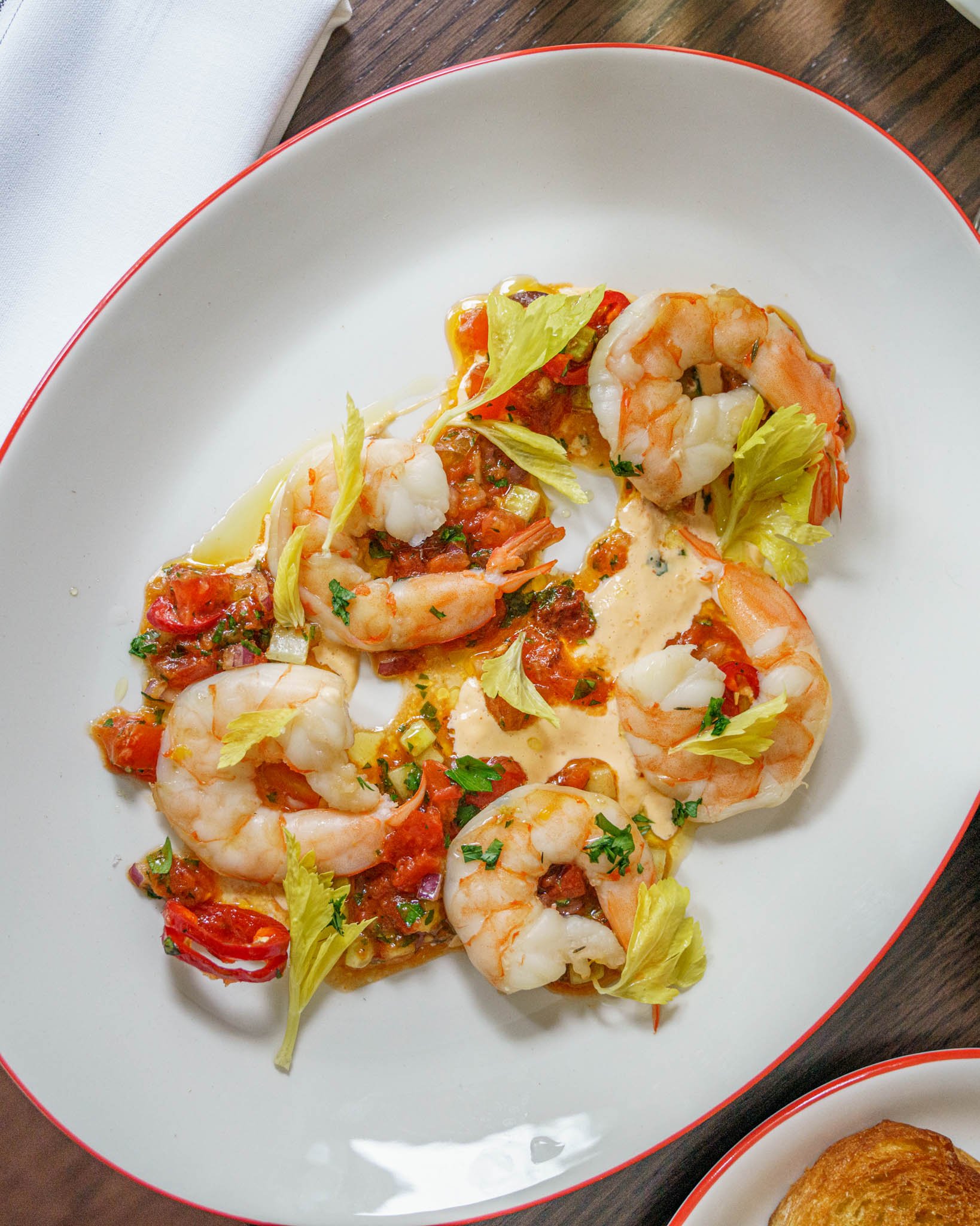osteria pirata seafood shrimp plate